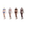 1/6 Scale Female Body,12inch Super Flexible Narrow Shoulders Medium Bust Female Seamless Action Figure Body Collection (S33C Black Skin) view 1