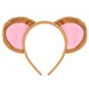 EVERMARKET Plush Monkey Ears Headband Horns Headband,Halloween Christmas Festival Theme Party Animal Cosplay Costume Headwear (Monkey) view 1