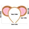 EVERMARKET Plush Monkey Ears Headband Horns Headband,Halloween Christmas Festival Theme Party Animal Cosplay Costume Headwear (Monkey) view 2