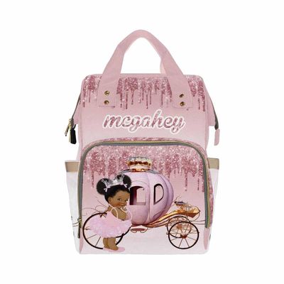 D-Story Personalized Diaper Bags For baby Unisex Shoulders Bag Customize Baby Bag Diaper Backpack With Name Text Compartment Personalized Diaper Bag