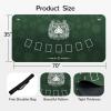 FURUISEN 70" x 35" Waterproof Poker Table Mat, Super Soft Texas Hold'em Poker Mat with Smooth Premium Surface,Portable Zipper Handbag for Parties, Home Entertainment, Blackjack/Casino Game Night view 3