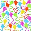 200PCS Glitter Sticky Hand Party Favors for Kids Birthday Supplies Goodie Bag Stuffers Classroom Treasure Box Carnival Prizes Bulk Goody Treat Gift Trinkets Stuff Pinata Fillers Mini Stretchy Toys view 1
