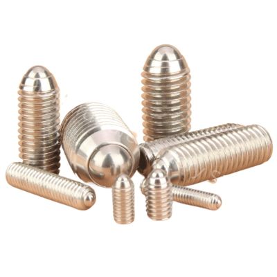 QB414-SS M3/M4/M5/M6 Stainless Steel Hex Socket Allen Positioning Spring Ball Plunger Screw Bolt (Size : QB414-SS, Color : M3-8 (10pcs))