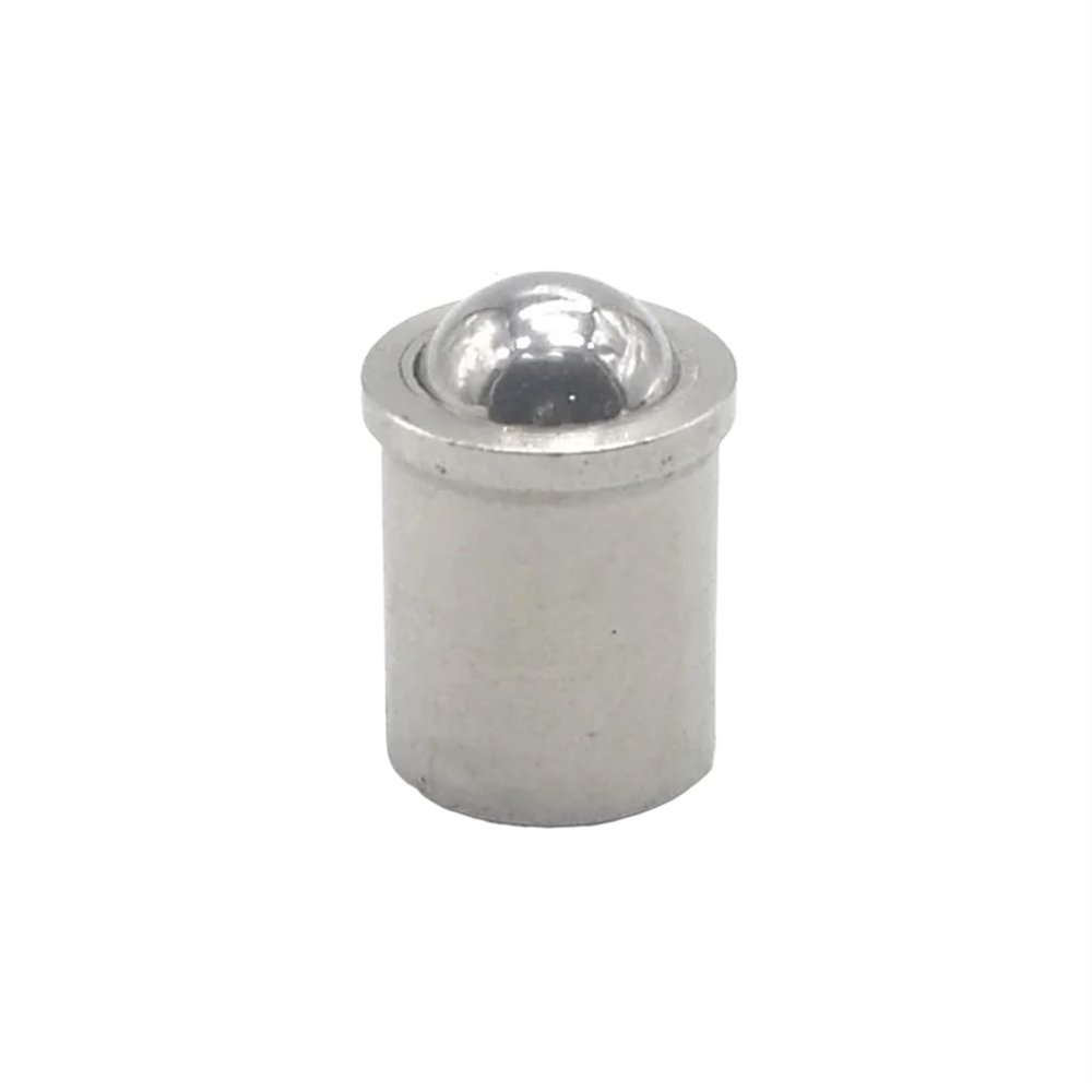 10Pcs 2mm 3mm 4mm 5mm 6mm 8mm 10mm 304 Stainless Steel Ball Plunger Push Fit Ball Spring Ball Plungers Set Screws Bolts (Size : YXP04 4MM X 5)