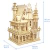 3D Puzzle House, Fantasy Villa Model Kit DIY Miniature Dolls House Kits Birthday Gift for Adults (Fantasy Villa) view 2