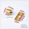 xttaiwysc 10PCS/Lot Brass Plated Closet Door Drive-in Ball Catch w/Strike Plate, Ball Catch Door Hardware for Closet, Cabinet, Furniture (Color : 9.5mm with Plate) view 2