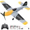 HAWK'S WORK 3 Channel RC Plane BF-109, Remote Control Airplane Ready to Fly, 2.4GHz 6-axis Gyro Stabilizer, Easy to Fly for Kids & Beginners view 1