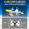 HAWK'S WORK 3 Channel RC Plane BF-109, Remote Control Airplane Ready to Fly, 2.4GHz 6-axis Gyro Stabilizer, Easy to Fly for Kids & Beginners view 4