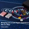 CONTINUE Upgraded Waterproof Poker Mat 8 Players Texas Hold'em Poker Mat Professional Poker Mat Anti-Slip Rubber Poker Table Top Layout with Carrying Bag for Poker Games, Blackjack, Casino70 x 35  view 3