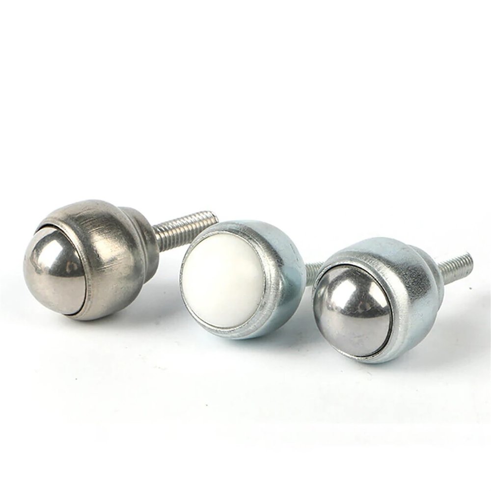 4Pcs Ball Transfer with Rod Universal Ball Transfer Caster CY-12D CY-19D CY-25D CY-25F CY-40F (Color : SUS304, Size : CY-12D)