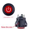 ToiCottage 2Pcs 3 Pin Switch for Kids Electric Cars, Push Button, Manual, Red view 2