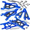 RCHuiWow RC Suspension Arms Upgrades Part for 1/7 Felony 6S BLX Infraction 6S BLX Limitless 6S BLX,1/8 Typhon 6S,Aluminium Front Upper & Front Lower & Rear Lower A Arms,6pcs w/Pivot Balls,Navy Blue view 1