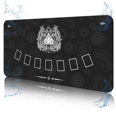 FURUISEN 70" x 35" Waterproof Poker Table Mat, Super Soft Texas Hold'em Poker Mat with Smooth Premium Surface,Portable Zipper Handbag for Parties, Home Entertainment, Blackjack/Casino Game Night