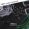 FURUISEN 70" x 35" Waterproof Poker Table Mat, Super Soft Texas Hold'em Poker Mat with Smooth Premium Surface,Portable Zipper Handbag for Parties, Home Entertainment, Blackjack/Casino Game Night view 4