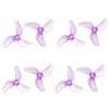 Gemfan 4Pairs 1219S Propeller 3-Blade CW CCW Paddle for RC Drone Quadcopter Replacement DIY Part (Clear Purple) view 1