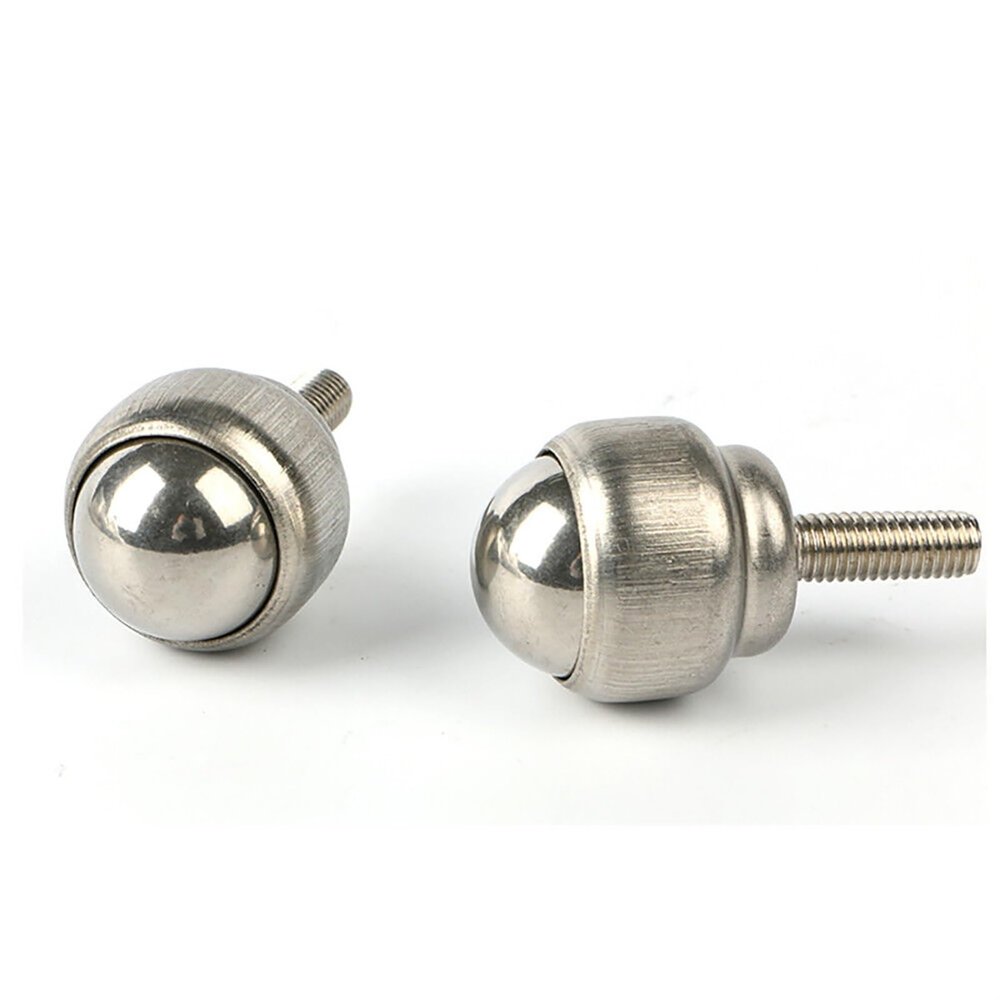 5Pcs Ball Transfer with Rod Universal Ball Transfer Caster CY-12D CY-19D CY-25D CY-25F CY-40F (Color : SUS304, Size : CY-25F)