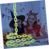 Abaodam Halloween Glow Dark Chain Prop for Parties Haunted Houses and Costume Events Decorative Chain for Spooky Decor and Frightful view 2