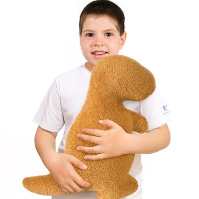 Aiideals Dino Nugget Pillow Birthday Gifts for Boys Girls, Chicken Dino Nuggets Plush Pillow Funny Gifts for Teens, Dinosaur Stuffed Animals Fun for Kids Boyfriend Girlfriend (Large, Tyran Rex)