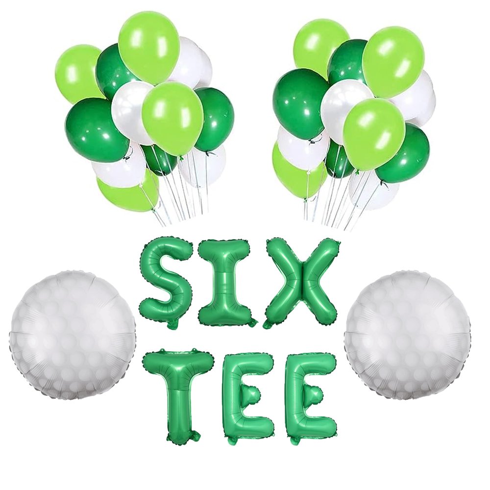 100% LIKED-Six Tee Balloon Banner, 60th Birthday Golf Theme Birthday, Golf 60th Birthday, 60th Golf Birthday Decorations, Golf themed Birthday, 60th Birthday Party For Man Or Women