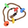 6ft Climbing Rope, Strong Rope with 5 X Climbing Pieces, Play Set for Backyard Front Yard,Outdoor Swing view 2
