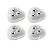 4Pcs Self Adhesive Ball Universal Wheel 3 Beads Stainless Steel Pulley Bearing Mute for Household Storage Box Bedside Table Base (Color : Black 4PCS) view 1