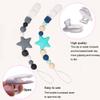 Sutoyuen 15Pcs/Pack Pacifier Clip Holder Plastic Mitten Binky Clip for DIY Personalized Dummy Clips Baby Blankets Bib Chain Holder White Color 15mm view 4