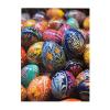 500 Piece Jigsaw Puzzle for Adults Personalized Picture Puzzle Colorful Hand Painted Easter Eggs Customized Wooden Puzzle for Family, Birthday, Wedding, Game Nights Gifts, 20.4"x15" view 1