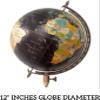 Calif International World Globes for Adults | Decorative Large World Globe with Stand 12 inch, with Tripod Stand, Adjustable Height-Black view 3