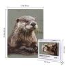 500 Piece Jigsaw Puzzle for Adults Personalized Picture Puzzle Otter Animal Customized Wooden Puzzle for Family, Birthday, Wedding, Game Nights Gifts, 20.4"x15" view 2