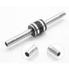 GREYWAWA Stainless Steel Hexagonal Sleeve Nuts for Head 4-4.5mm Repair Tool Set for Remote Control Crawler 1/10 4w view 4