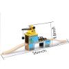 SainSmart Jr. Wooden Train Set Accessories, Magnetic Rotary Crane Set with Track for Kids Compatible with Thomas, Brio, Chuggington, Melissa and Doug view 4