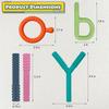 Sensory Toys for Kids with Autism, Silicone Baby Teething Toys 5 Pack Autism Toys for ADHD, Anxiety, SPD Chewing Biting Fidgeting, Teething Relief Tubes for Babies - BPA Free view 3