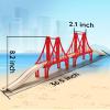 SainSmart Jr. Wooden Train Set Accessories, Double Suspension Bridge Set, Compatible with Brio, Thomas, Melissa and Doug view 3