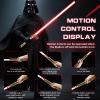 Borlvias Lightsaber Dueling Light Saber with 12 RGB Colors 16 Sound Fonts Smooth Swing Motion Control Force FX Lightsabers Cosplay Props(1 Pack, Gold) view 3