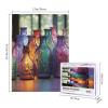 500 Piece Jigsaw Puzzle for Adults Personalized Picture Puzzle Colorful Glass Bottle Customized Wooden Puzzle for Family, Birthday, Wedding, Game Nights Gifts, 20.4"x15" view 2