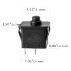 2 Pcs 12volt 6volt 2Pin Plunger Type Power Wheel Foot Pedal Switch Accelerator Gas Pedal for Kids Ride on Car, Kids Electric Cars Replacement Ride on Toys Parts view 2