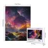 500 Piece Jigsaw Puzzle for Adults Personalized Picture Puzzle Colorful Outer Space Customized Wooden Puzzle for Family, Birthday, Wedding, Game Nights Gifts, 20.4"x15" view 2