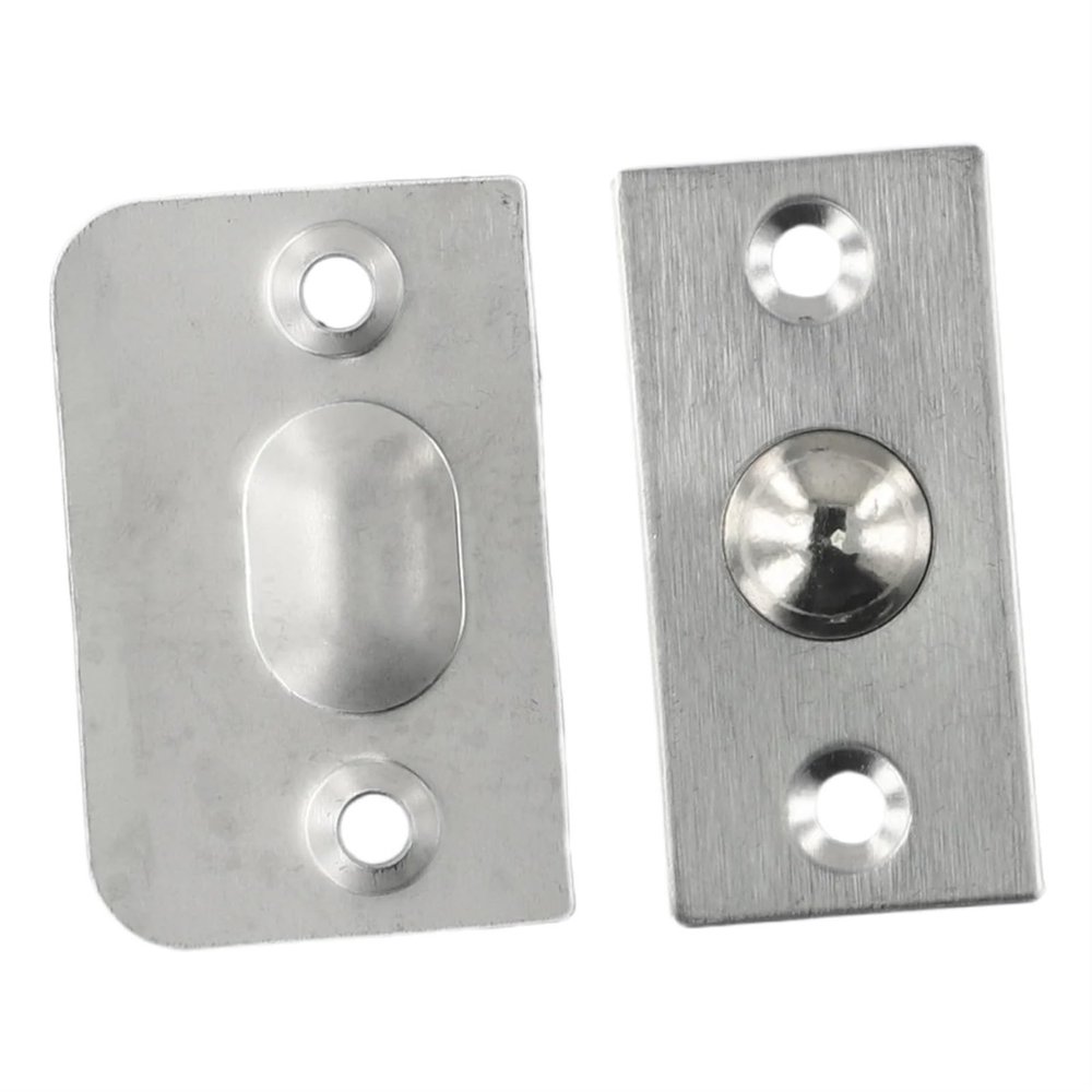 Spring Invisible Wooden Cabinet Door Beads Lock Closet Ball Catch Latch Stainless Steel Door Latches Cupboard 2PCS