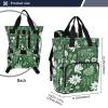 SPRIPORT Plants Diaper Bag Backpack for Baby Boys Girls Multifunction Travel Tote with Stroller Straps & Bottle Storage Maternity Baby Changing Bags for Dads Moms Hiking Shopping Traveling view 3