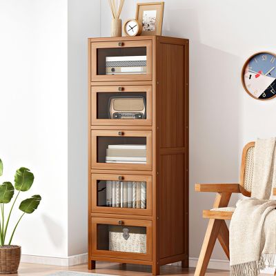 EKDJSN High-Definition Acrylic Display Case, Drawer-Type Storage Showcase, Bamboo Display Rack, Can Bear 170 Catties ( Size : 13.7x12.2x39.3in )