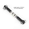 MUNEFE 6 Pcs RC Tie Rod Set, Stee Linkae Servo Link Pull Rod Turnbuckle Set, Turnbuckles Camber Links for 1/10 RC Truck Car(Black) view 3