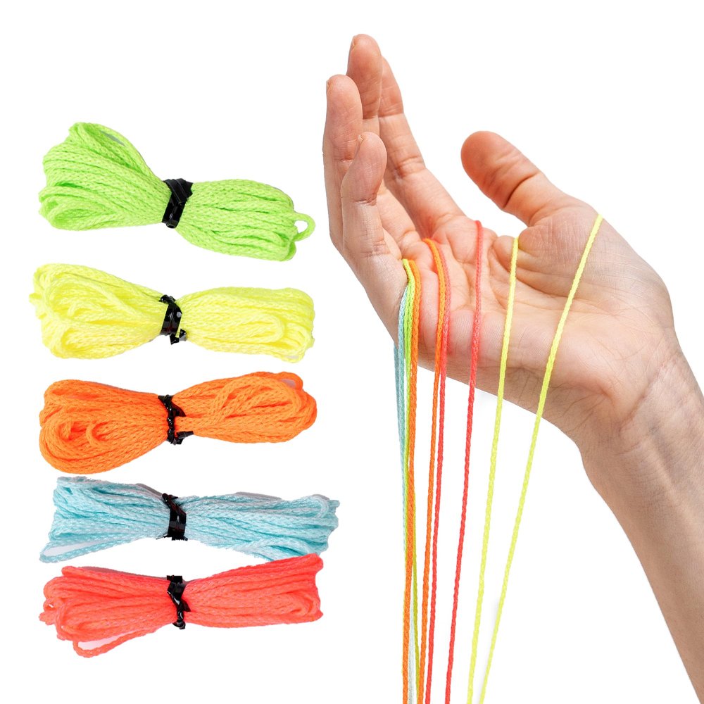 Loop Lasso Nano UltraGlow String Pack - Fluorescent UV-Reactive Strings, Viral Fidget Toy Gadget & Music Festival Rave Dance Accessory