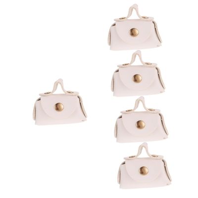 Hemoton 5pcs Little Girl Purse Dollhouse Accessories for Boy Girl Play Lightweight and Skin-Friendly Design Toy for Pretend Play and Dress up