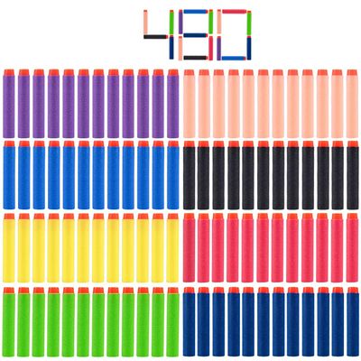 KISEER 480 Pcs Colorful Refill Darts Bullets Ammo Pack for Nerf N-Strike Elite Series Blasters