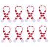 Ciieeo Mini Holiday Scarf for Plush Pet Plaid Hair Scarf Knitted Decorative Bottle Neckerchief Little Snowman Decor view 1