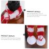 Ciieeo Mini Holiday Scarf for Plush Pet Plaid Hair Scarf Knitted Decorative Bottle Neckerchief Little Snowman Decor view 4