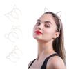 NOLITOY 3pcs Printing Out Get Out Haircuff Presents for Kids Beige Pearl Headband Party Hair Hoop Fashion Hair Hoop Women Hair Bands Rabbit Ears Headgear Child, Beigex3pcs view 3