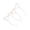 NOLITOY 3pcs Printing Out Get Out Haircuff Presents for Kids Beige Pearl Headband Party Hair Hoop Fashion Hair Hoop Women Hair Bands Rabbit Ears Headgear Child, Beigex3pcs view 4