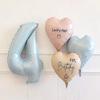 40 Inch Blue Large Numbers Balloons0-9,Number 4 Digit Helium Balloons,Foil Mylar Big Number Balloons for 4th 14 Birthday Party Supplies Decorations Anniversary Wedding Supplies Decorations(Blue No 4) view 4