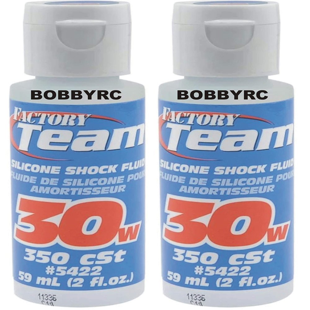 Team Associated (2) 30w Weigh Silicone Shock Oil Fluid for Traxxas Losi Arrma